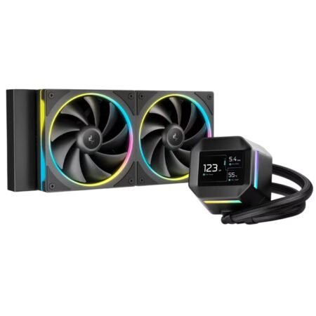 Cooler Liquido DeepCool LM240 Pantalla LCD ARGB Negro