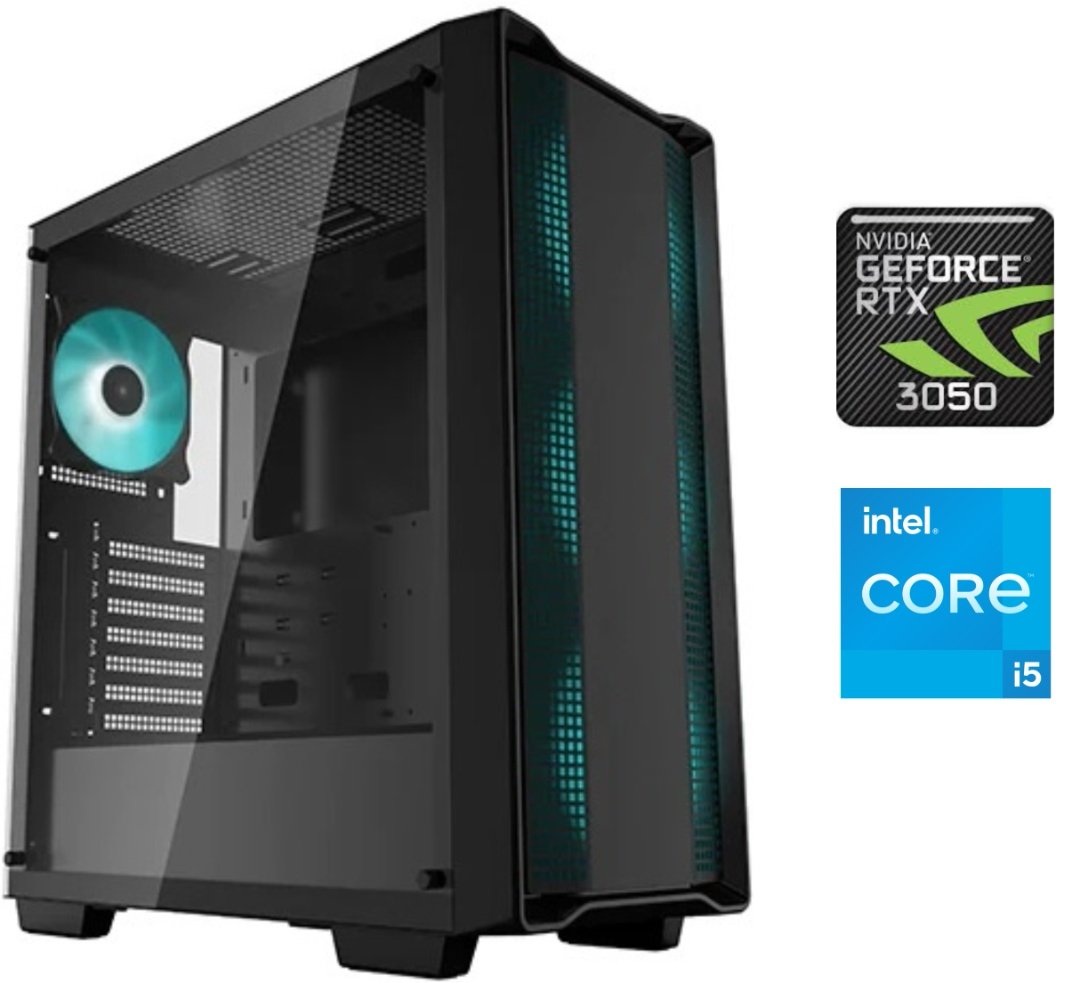 Equipo Gamer Core i5 12400F, 16GB, 500GB, RTX 3050 6GB