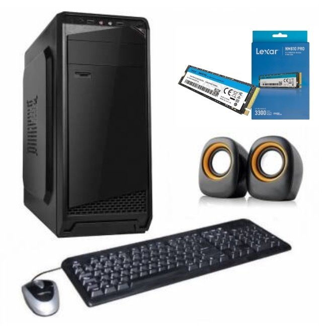 Equipo AMD Ryzen 7 8GB DDR4 + SSD Lexar 500GB NVMe