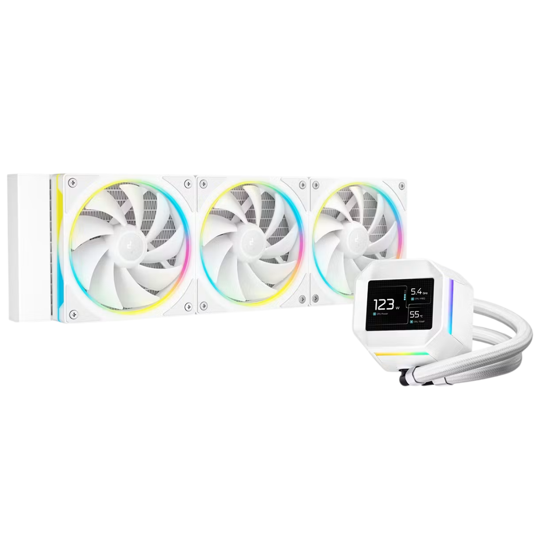 Cooler Liquido DeepCool LM360 Pantalla LCD ARGB Blanco