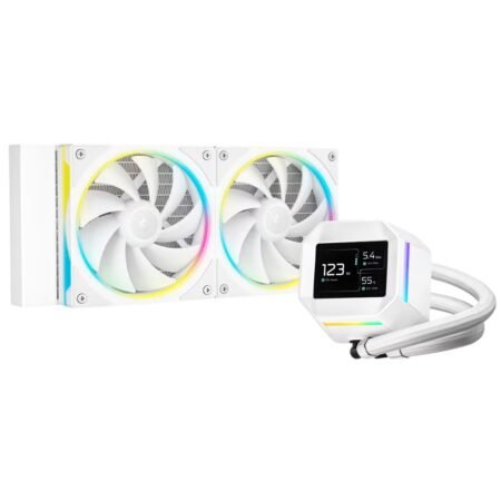 Cooler Liquido DeepCool LM240 Pantalla LCD ARGB Blanco