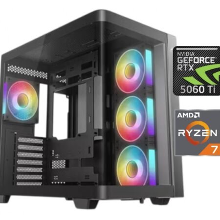 Equipo Gamer Ryzen 7 8700F, 32GB, 1TB, RTX 5060Ti 8GB