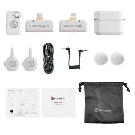 Micrófono Inalámbrico Hollyland LARK M2S Ultimate Combo Blanco