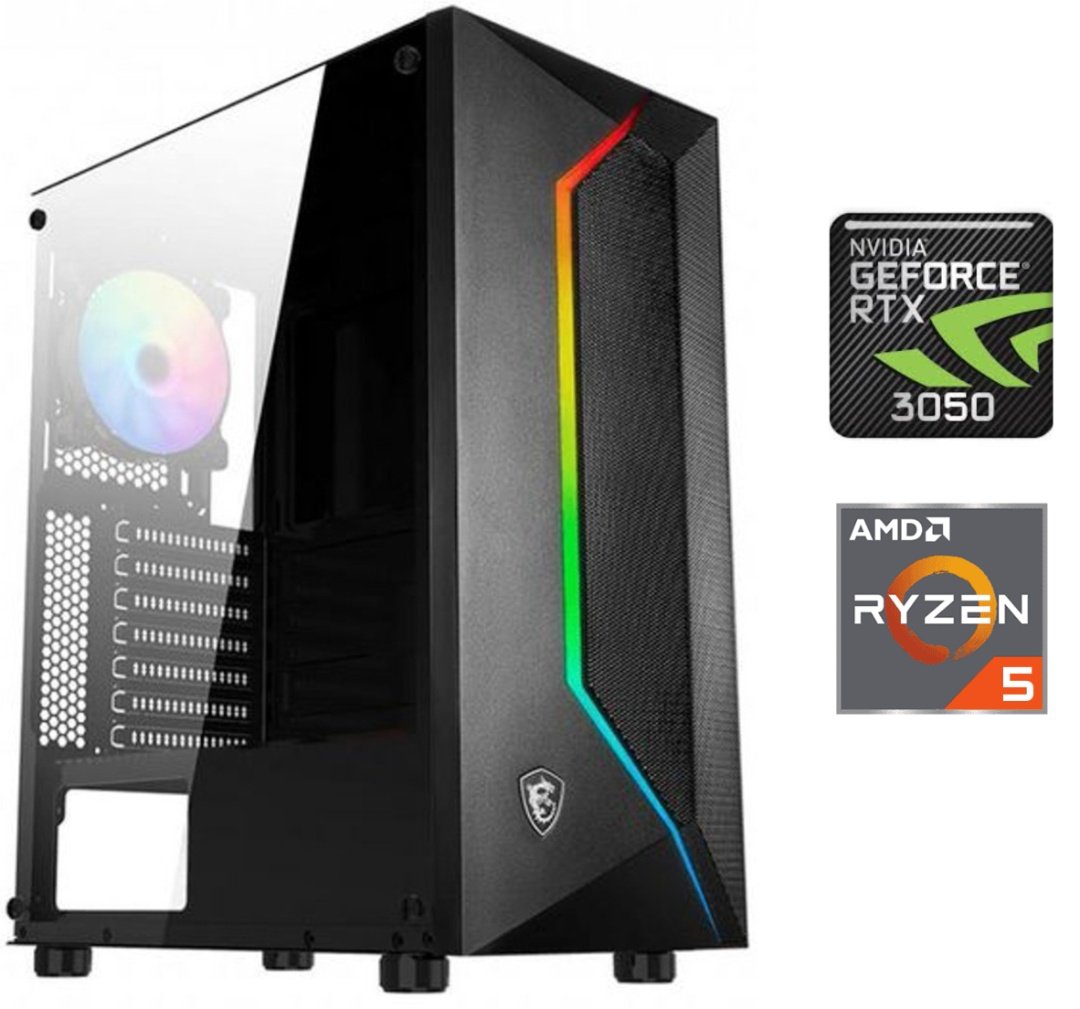 Equipo Gamer Ryzen 5 7600X, 16GB, 1TB, RTX 3050 6GB