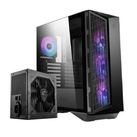 Gabinete MSI Gungnir ARGB+Fuente MAG 550W 80 Plus