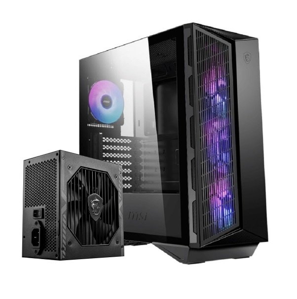 Gabinete MSI Gungnir ARGB+Fuente MAG 550W 80 Plus