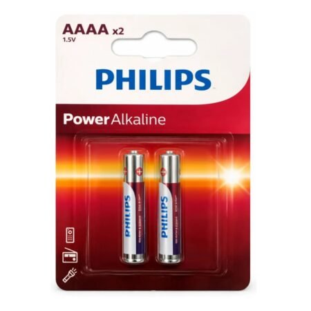 Pila Alcalina Philips LR8D425 AAAA 1.5V Blister x 2 unidades