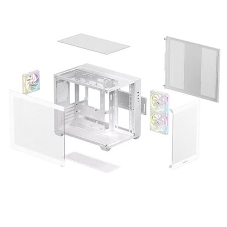 Gabinete DeepCool CG330 3F Blanco
