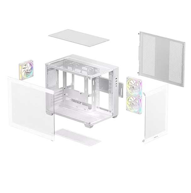 Gabinete DeepCool CG330 3F Blanco