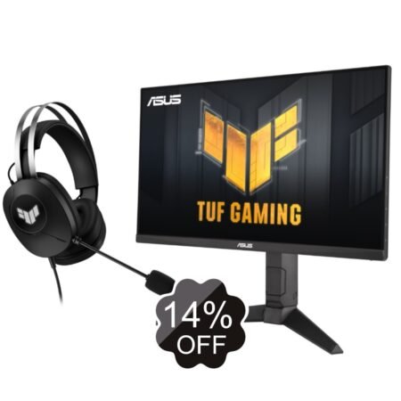 Combo Gaming Asus: Audífonos TUF H1 II + Monitor 23.8" Full HD 180Hz