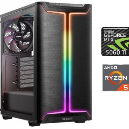 Equipo Gamer Ryzen 5 8400F, 16GB, 1TB NVMe, RTX 5060Ti 8GB