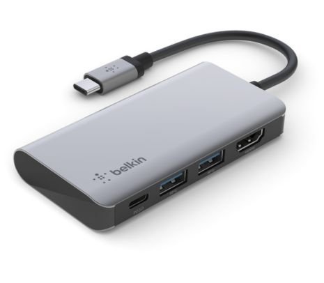 BELKIN AVC006BTSGY HUB USB-C A HDMI/2 USB-A/USB-C 100W CP