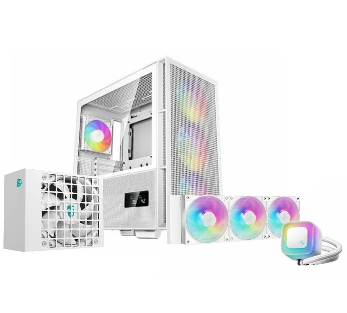Combo DeepCool CH560 Digital, PS750G Gold, LE360 V2 RGB Blanco