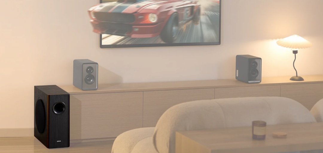 Subwoofer Edifier T5s 70W RMS 8" Marron