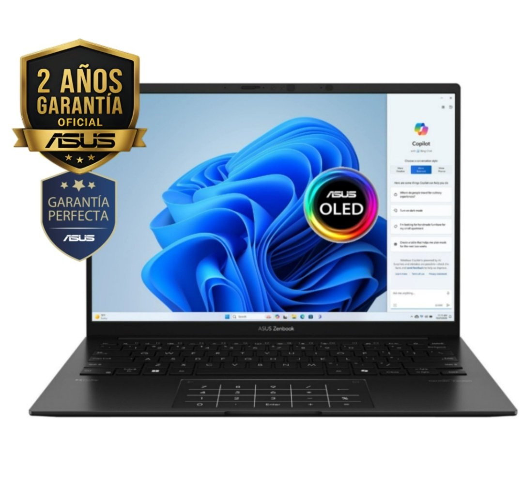 Notebook Asus Zenbook Ryzen AI 7 445 4.6Ghz, 16GB, 1TB SSD, 14" OLED