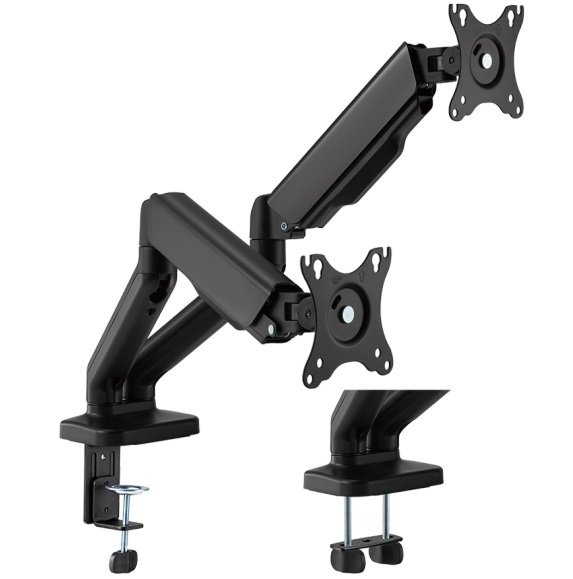 Soporte de escritorio Brateck para dos monitores 17"-32"