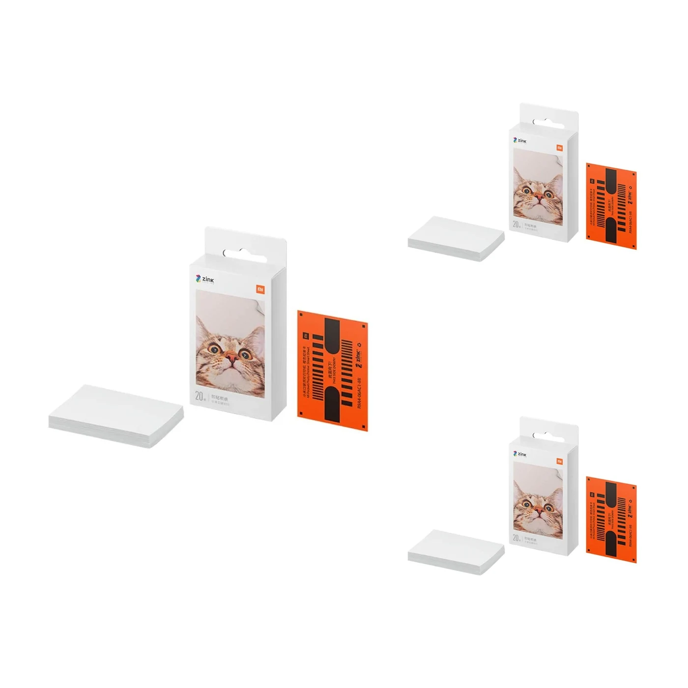 3× Papel Impresora Portátil Xiaomi 20 (Hojas)