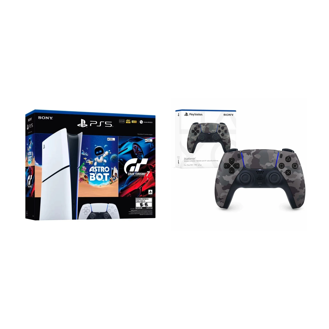 Combo Consola Ps5 + 2 Juegos + Joystic Extra