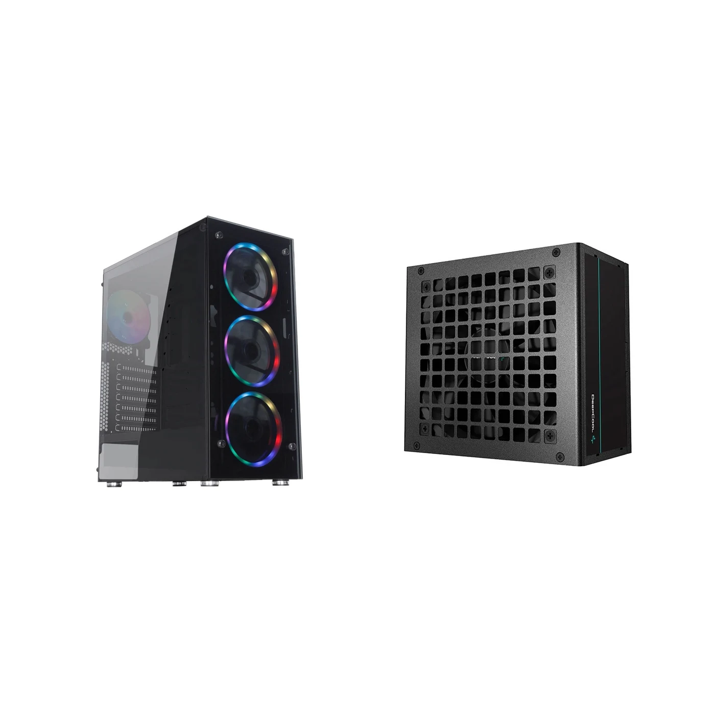 Combo Gamer Gabinete RGB + Fuente 450w