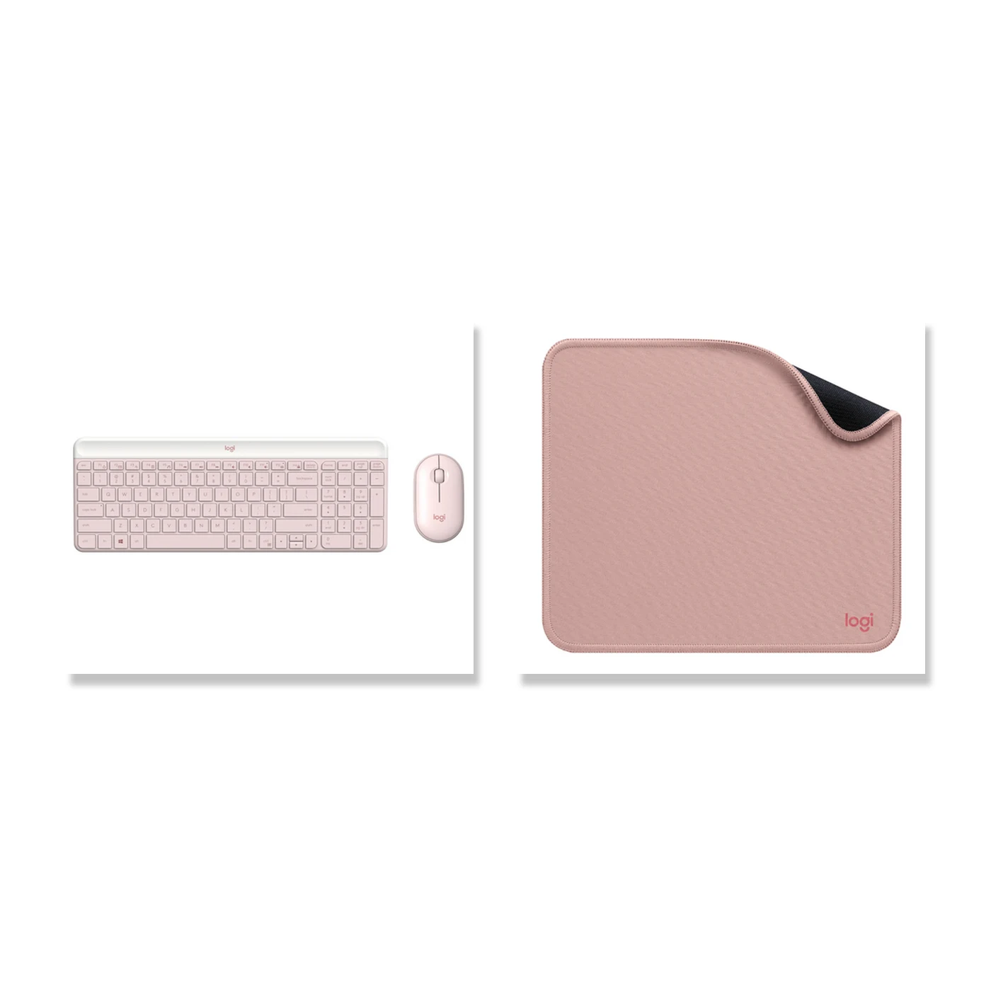 LOGITECH 920-011312 COMBO MK470 ROSE + Mouse Pad