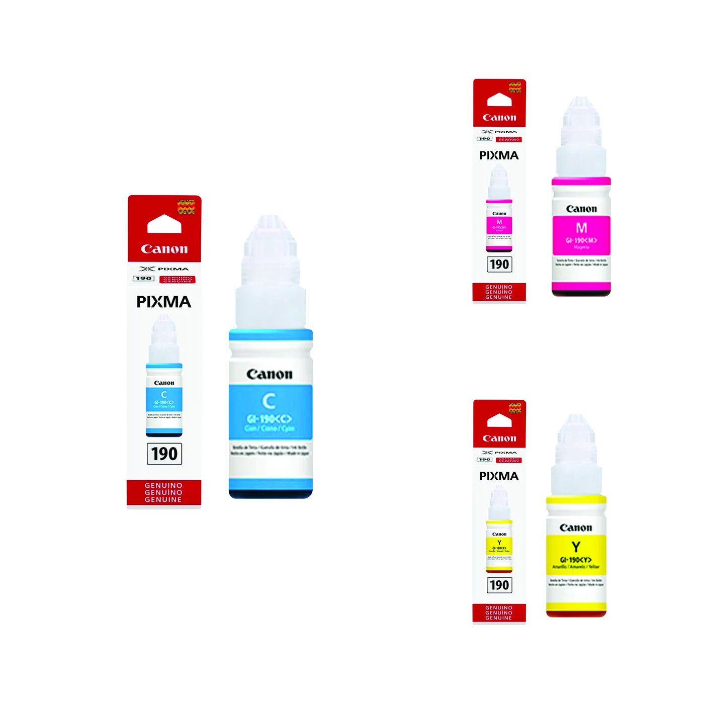 PACK Botella de Tinta Original Canon GL-190