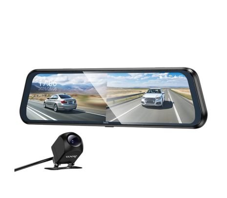 HOCO DV16 DASHCAM VIDEOCAMARA C/DISPLAY DE 9.66" P/AUTO DOBLE CANAL BK