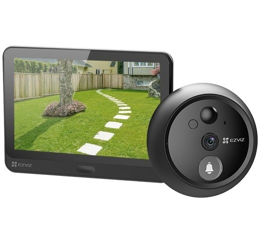 Mirilla Inteligente Ezviz HP4 2MP con Pantalla 4.3